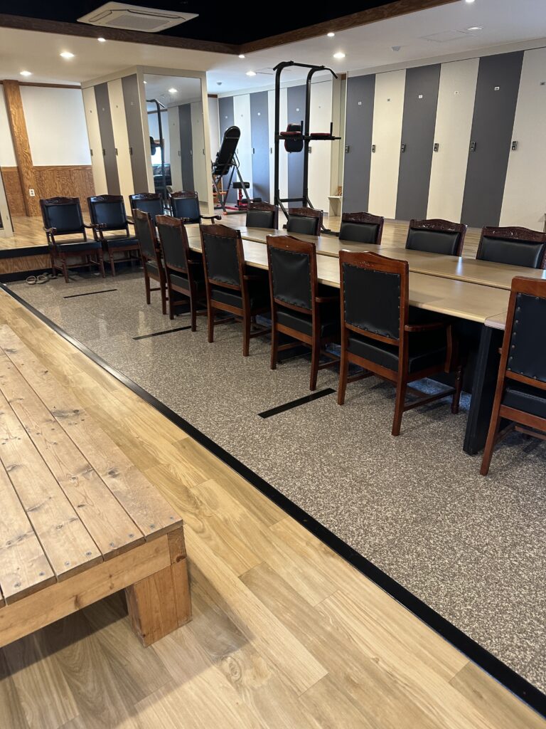 광주 오룡동 사무실청소 후 깨끗하게 정리된 공용부 공간